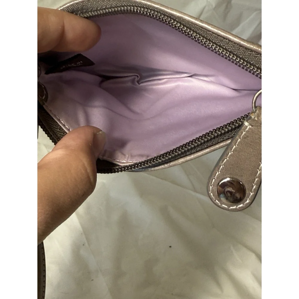 Vintage Coach Signature Optic C Quilted Wristlet